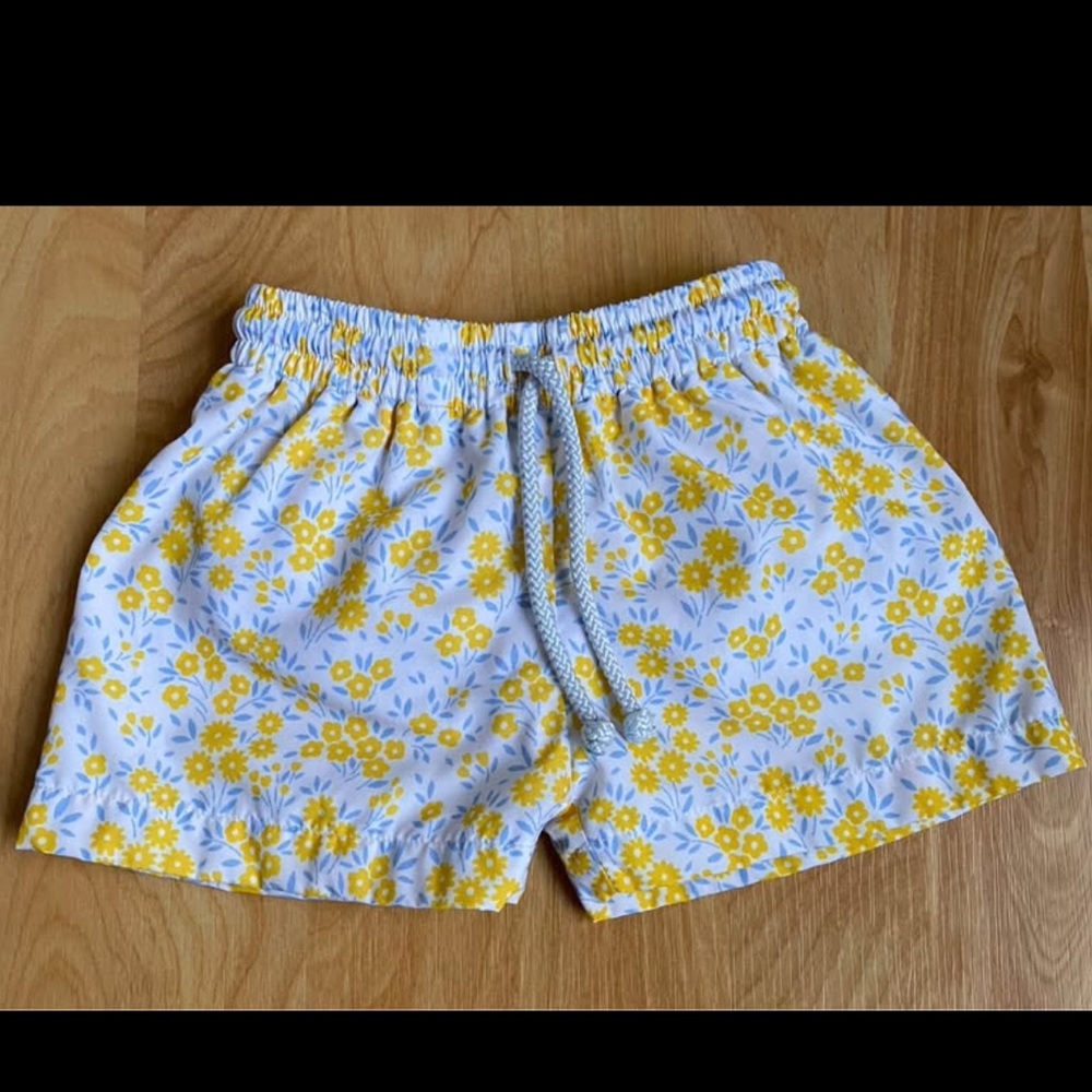 Cecil and Lou Floral Infant Swim Shorts